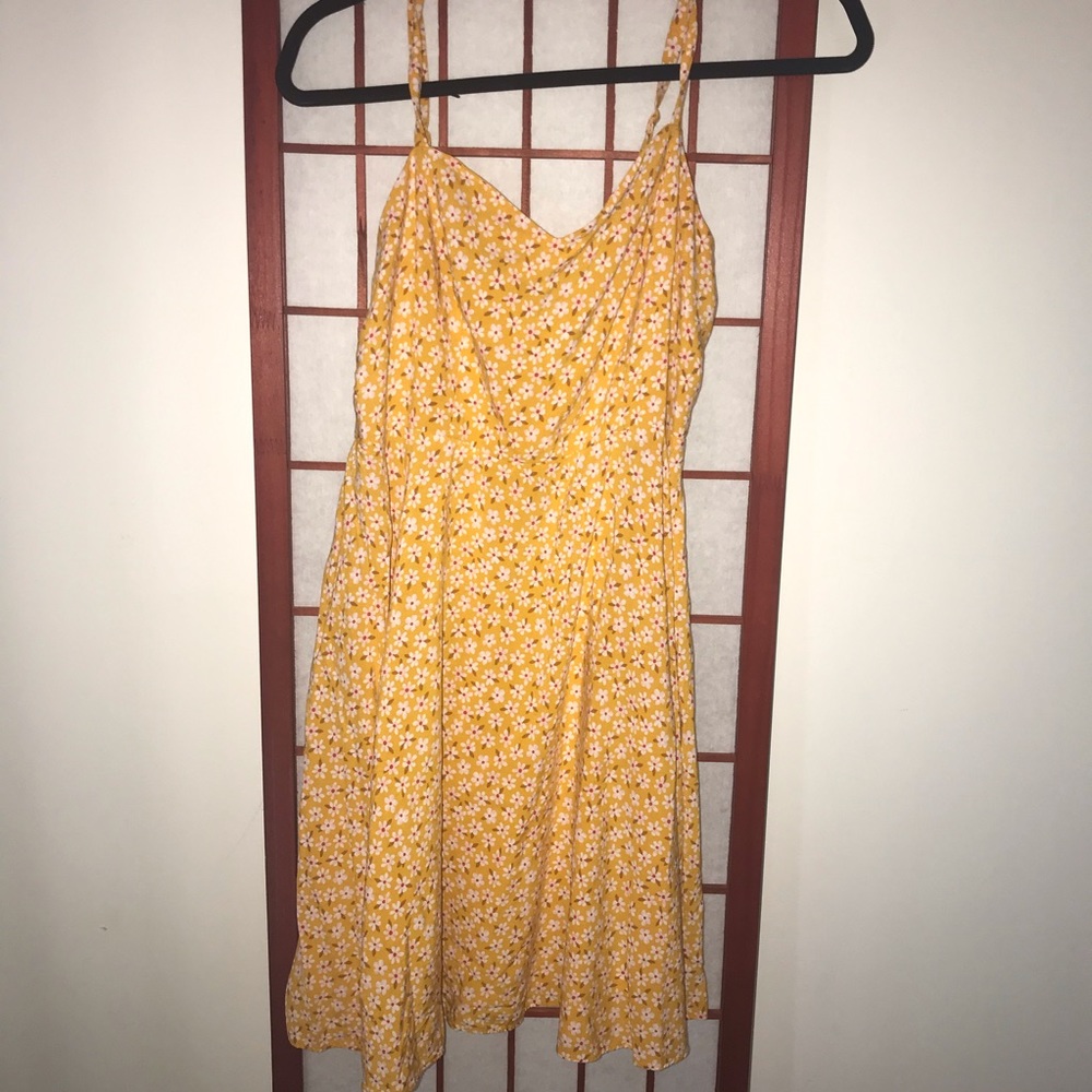 Yellow flower dress